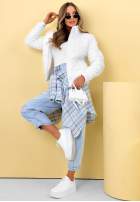 Prešívaná Bunda ze stójką Soft Morning ružová