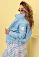 Prešívaná Bunda ze stójką Soft Morning ružová