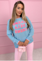 Sveter z napisami Creme De La Creme žltá