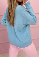 Sveter z napisami Creme De La Creme žltá