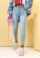 Nohavice džínosové skinny Pamela svetlomodré