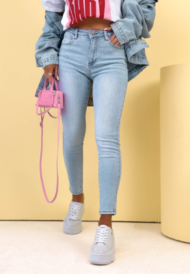 Dž&iacute;nsy skinny Pamela svetlomodr&eacute;