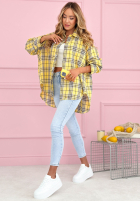 Košeľa w kratę Province House žltá