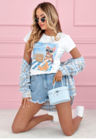 Tričko z nadrukiem More Espresso biało-modrý