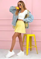 Plisowana Sukňa mini Sweet Spring Party ružová 1