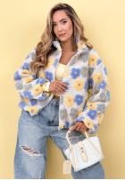 Kwiecista Bunda ze stójką Garden Of Flowers różowo-žltá