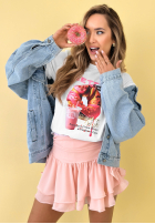 Tričko z nadrukiem Pretzel Biela