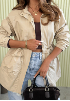 Lekka Bunda partka s kapucňou Look Beyond béžová