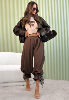 látkové Nohavice ze ściągaczami Must Decline ťavie