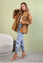 Nohavice džínosové mom fit Here Again modré