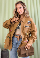 Bawełniana Bunda parka z naszywkami Palloma ťavia