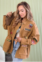 Bawełniana Bunda parka z naszywkami Palloma ťavia