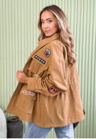 Bawełniana Bunda parka z naszywkami Palloma ťavia