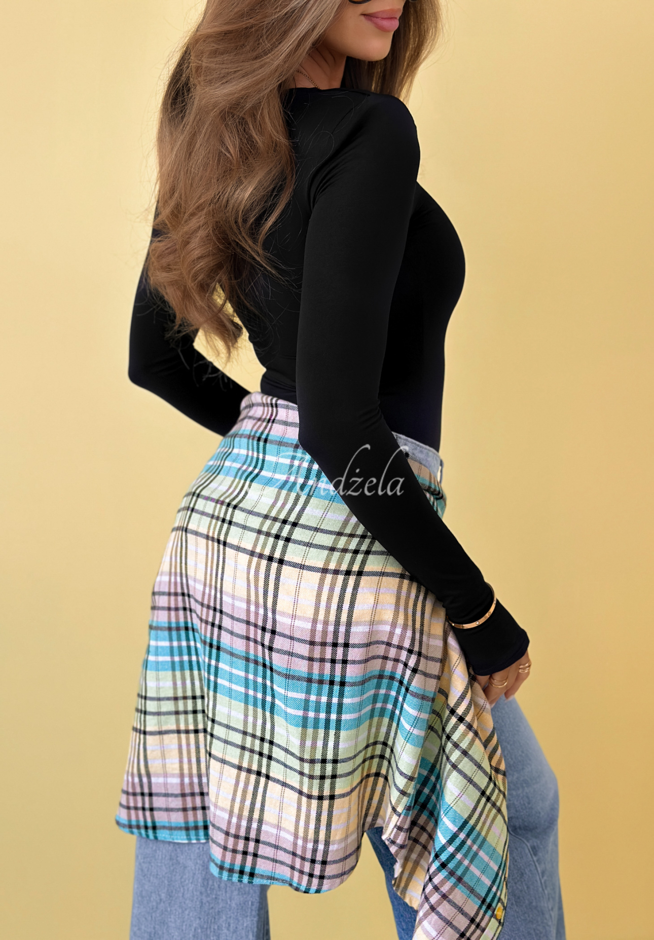 Blúzka longsleeve Basically Fine čierna