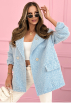 Dlhý Kabát kożuszek Holding On To You ružový