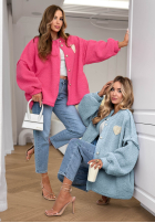 Krátka Bunda sherpa kożuszek April Feels blankytná