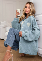 Krátka Bunda sherpa kożuszek April Feels blankytná