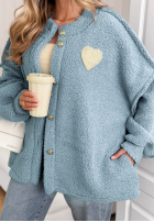 Krátka Bunda sherpa kożuszek April Feels blankytná