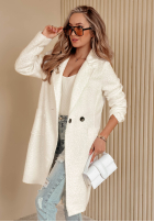 Kabát z imitacji kożucha Lakeside Dream Biela