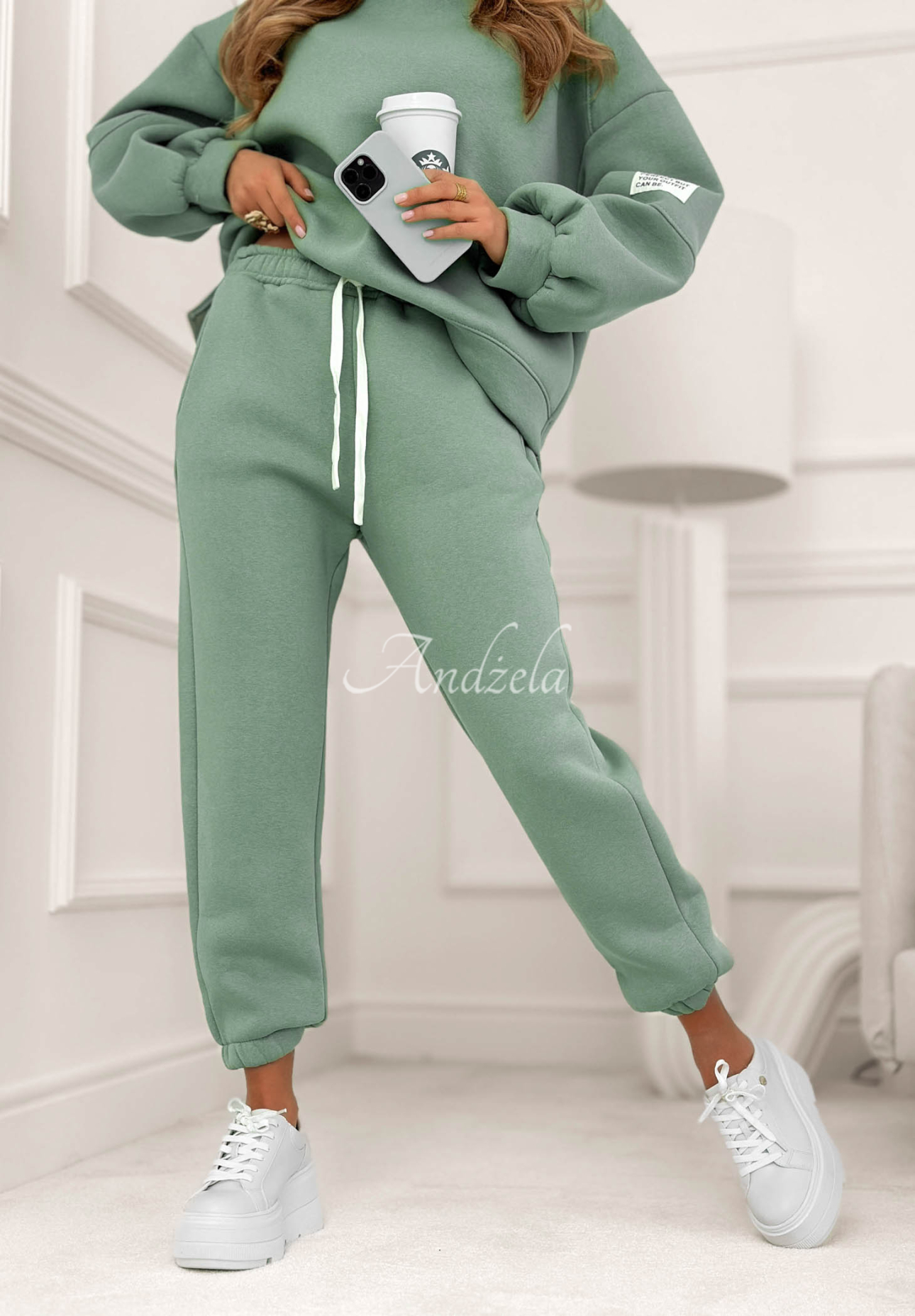 Bavlnená tepláková súprava Fits Me Perfectly morský