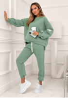 Bawełniany Tepláková súprava Fits Me Perfectly morský