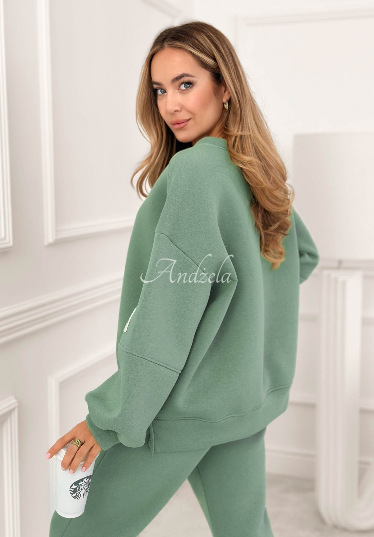 Bavlnená tepláková súprava Fits Me Perfectly morský