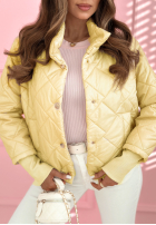 Prešívaná Bunda ze stójką Hilda žltá