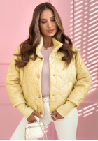 Prešívaná Bunda ze stójką Hilda žltá