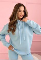 Tepláková súprava Mikina s kapucňou i Legíny Hot Duo blankytný