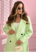 Dlhý Kabát z kołnierzem We Both Know ružový