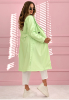 Dlhý Kabát z kołnierzem We Both Know ružový