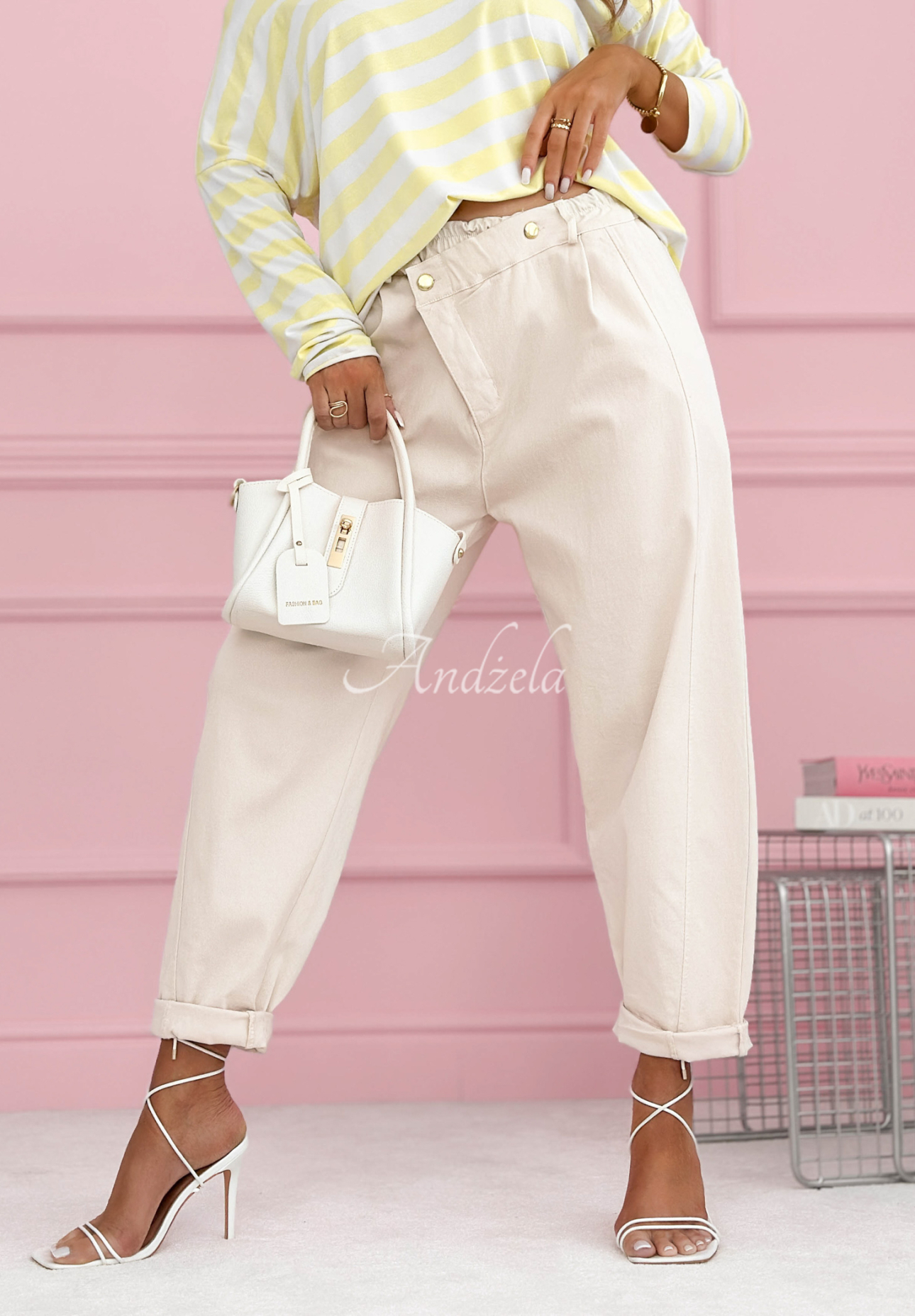 Nohavice carrot Spring Will Come béžové