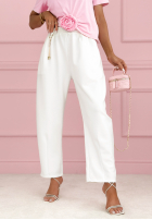 Nohavice z paskiem Why Not Now ťavie