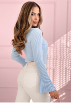 Prążkowana Blúzka z szerokimi rękawami Sunny Primrose žltá