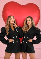 Elegancka Sako z bufiastymi rękawami Avenelle čierna