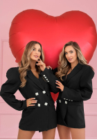 Elegancka Sako z bufiastymi rękawami Avenelle čierna