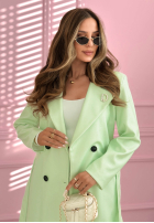 Dlhý Kabát z kołnierzem We Both Know ružový