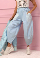 látkové Nohavice z kieszeniami i ściągaczami Only Sunny Days žlté