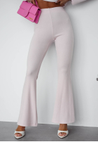 Bawełniany Tepláková súprava Mikina i Nohavice dzwony Nicole ecru