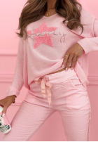 Blúzka z ozdobną aplikacją The Spring Begins ružová