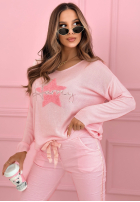 Blúzka z ozdobną aplikacją The Spring Begins ružová