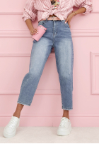 Nohavice džínosové mom fit Biggest Adventure modré