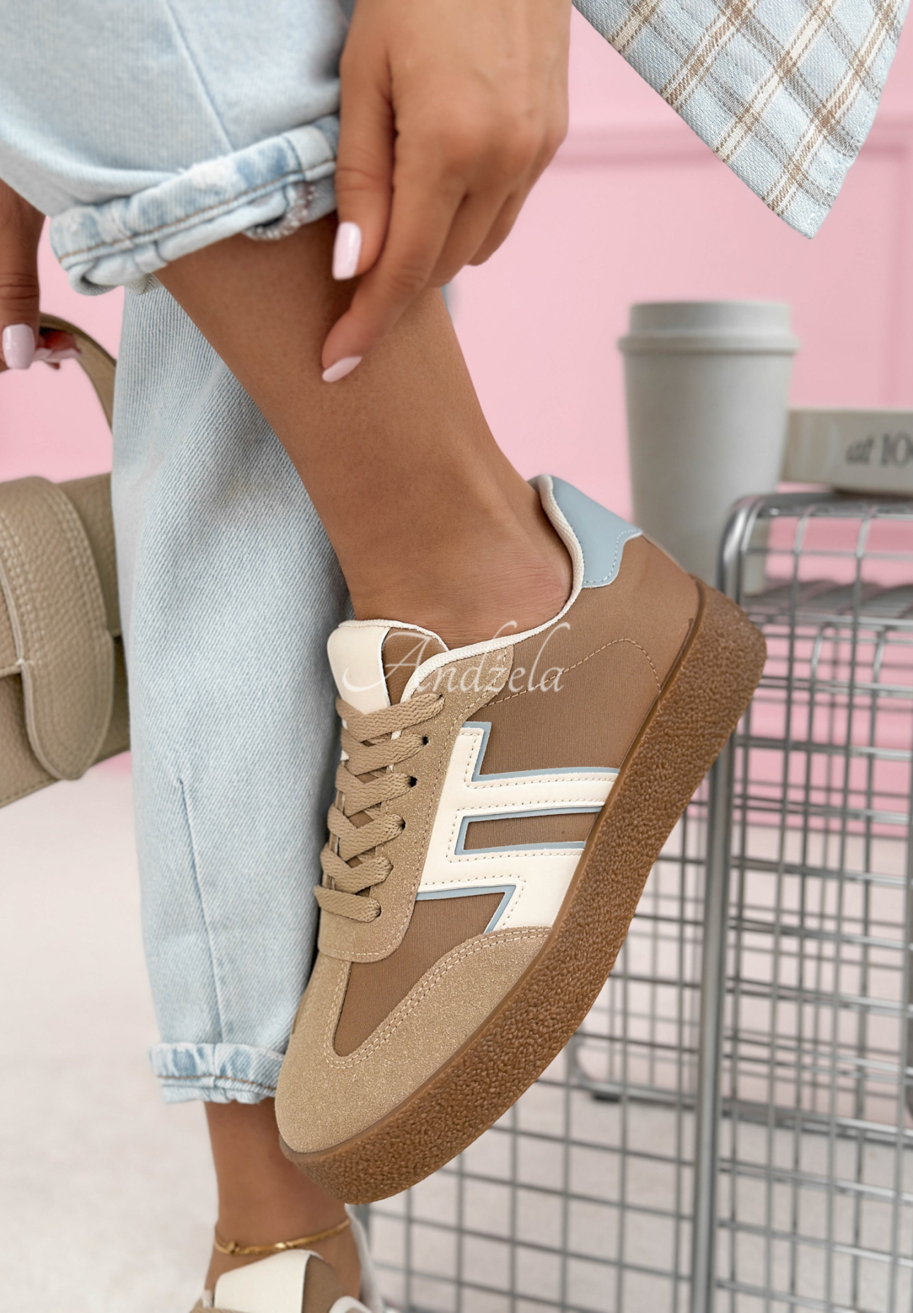 Tenisky Gotta Keep Going béžovo-ťavie