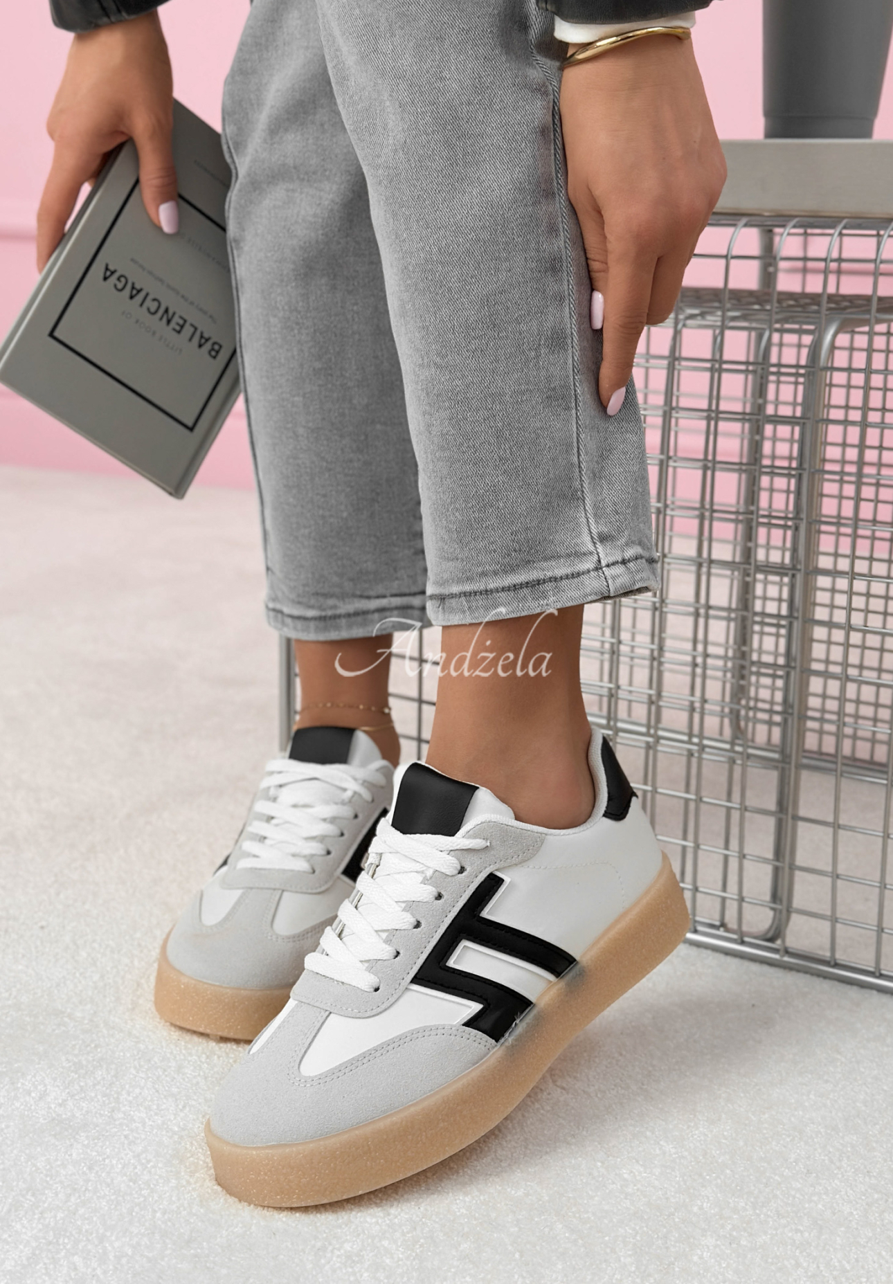 Tenisky Gotta Keep Going bielo-čierne