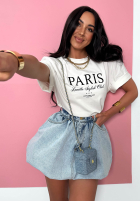 Tričko z nadrukiem La Milla Paris Biela