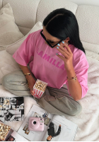 Tričko oversize La Milla Sophia ružový