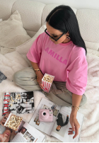 Tričko oversize La Milla Sophia ružový