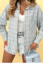 Bawełniana Košeľa w kratę Golden Sunshine žltá