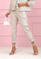 Sztruksowe Nohavice Fooling Yourself ružové