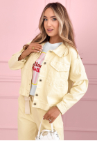 Sztruksowa Bunda Fooling Yourself ružová